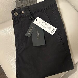 NWT Men’s RAG & BONE Fit 2 Stretch Slim Size 30 Black Chino